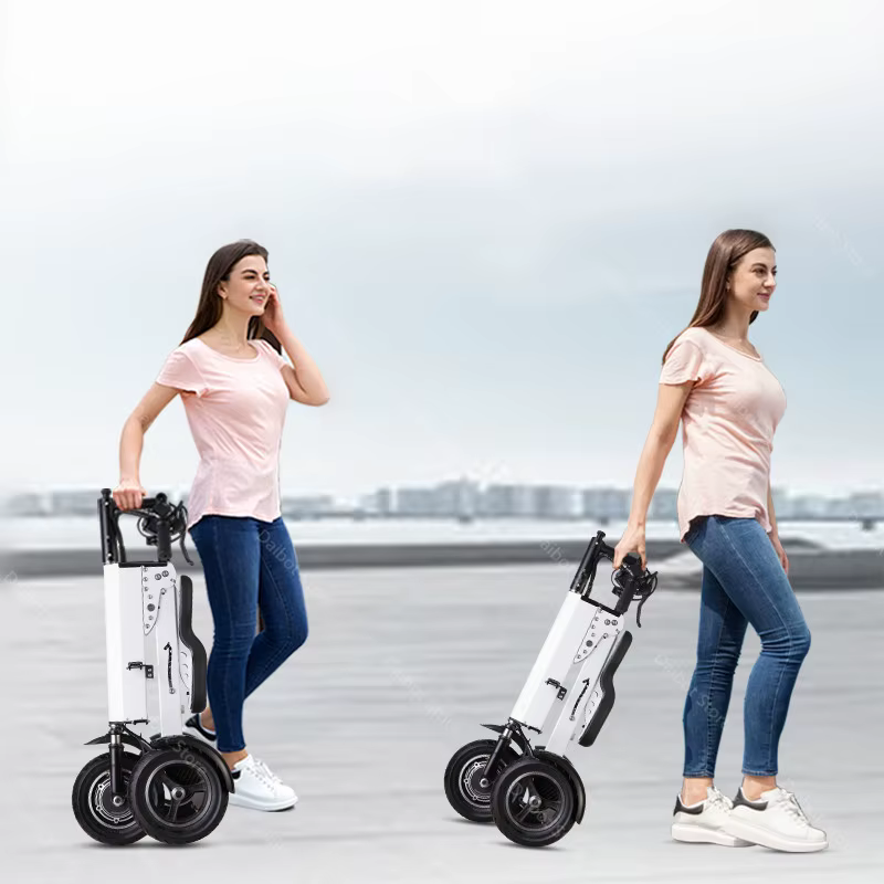 Nouveau Scooter électrique adulte pliant à 3 roues avec siège 36V 350W Tricycle