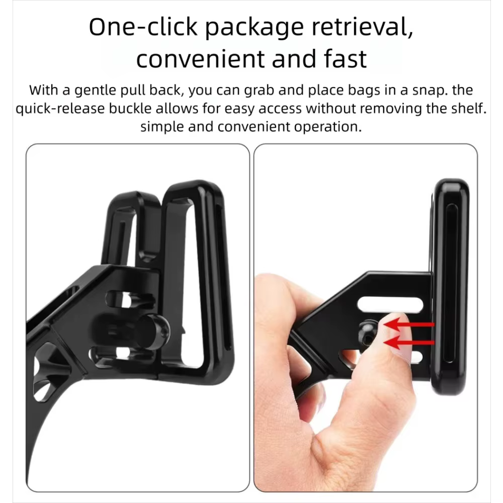 Support de porte-sac intégré KUOS pour vélos pliants Brompton Dahon Java Neo3 – Accessoire de vélo pour augmenter la