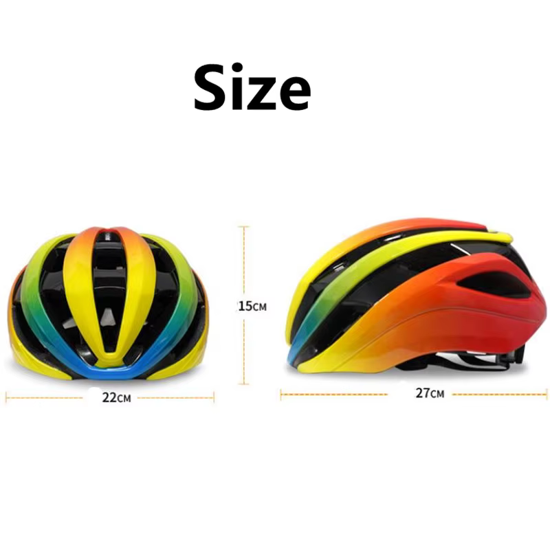 Casque de cyclisme de couleurs dégradées colorées