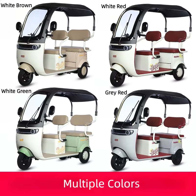 Tricycle Électrique Cargo avec Siège Passager pour Adulte