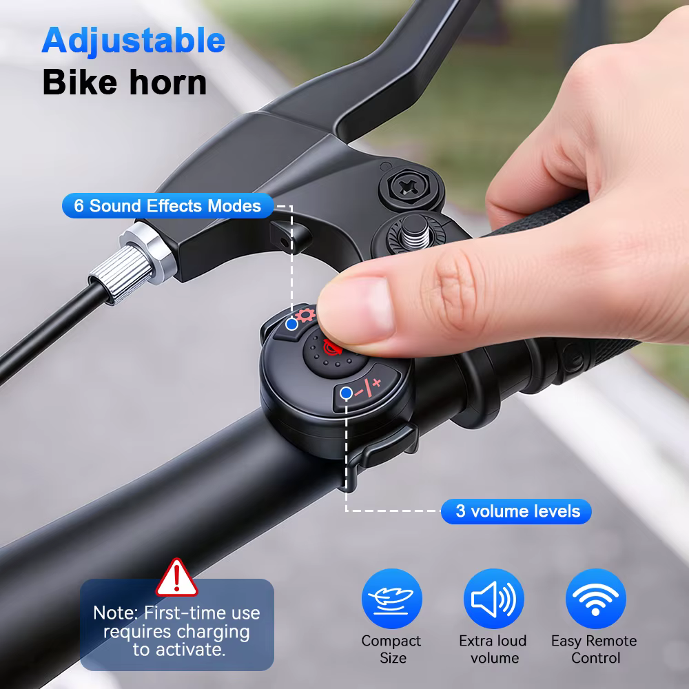 Sonnette de vélo électrique Rockbye 120 dB