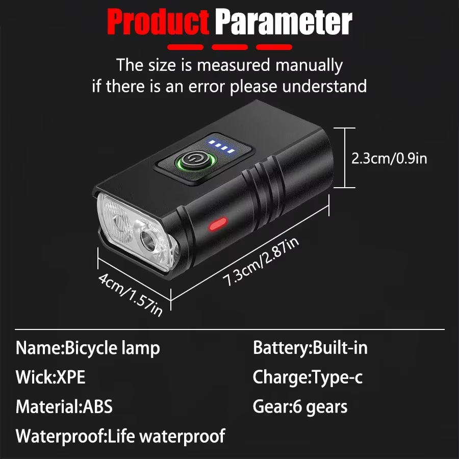 Phare de vélo Portable LED