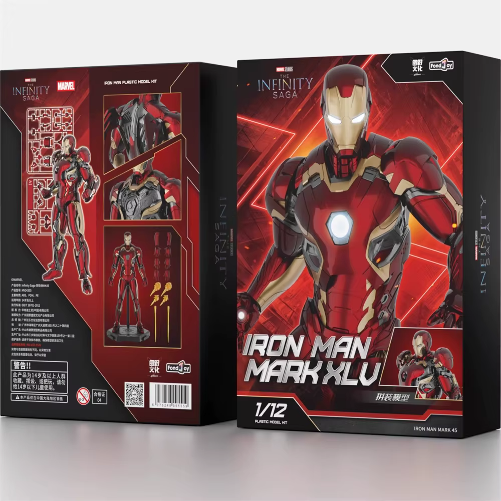 15.5CM Fondjoy Original MK45 Iron Man 1/12 Mark45 Avengers: Age of Ultron Vibranium assemblé figurine recueillir jouet cadeau