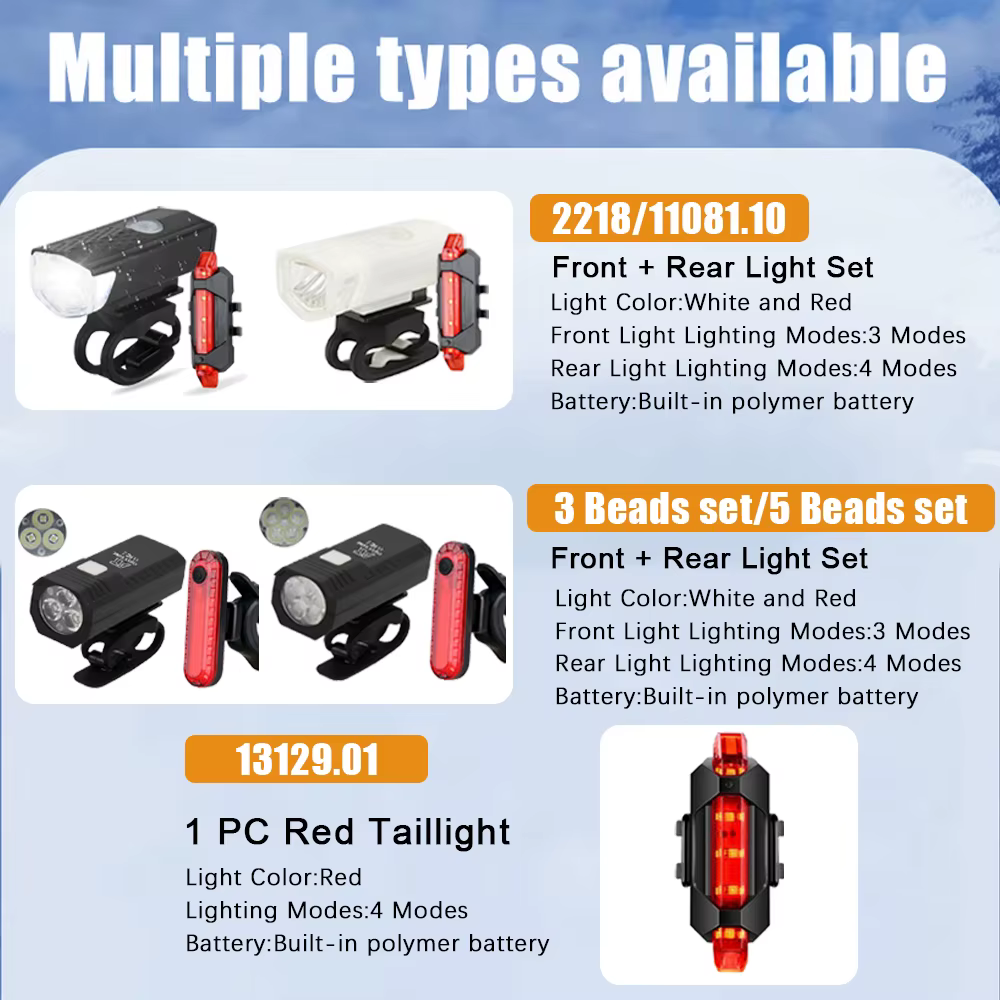 Feu avant de vélo Rechargeable USB