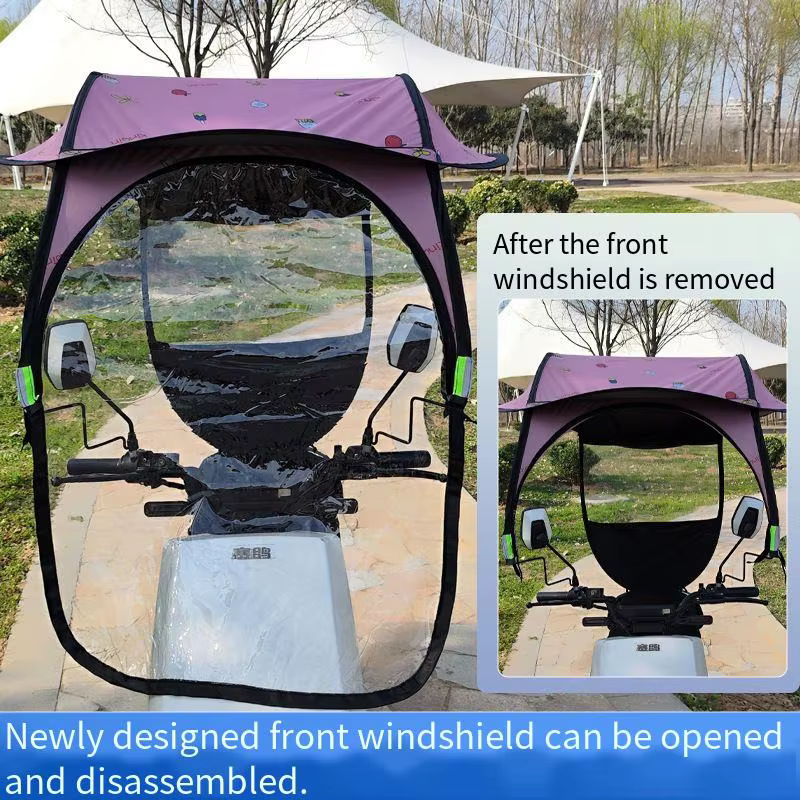 Pare-soleil universel coupe-vent et imperméable pour vélo électrique