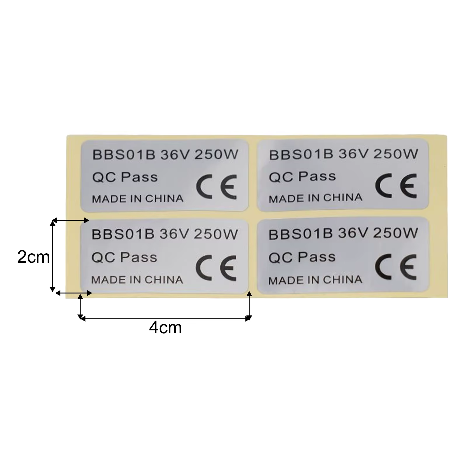 Paquet de 20 autocollants pour vélo électrique BAFANG 36V 250W/48V 750W 01HD