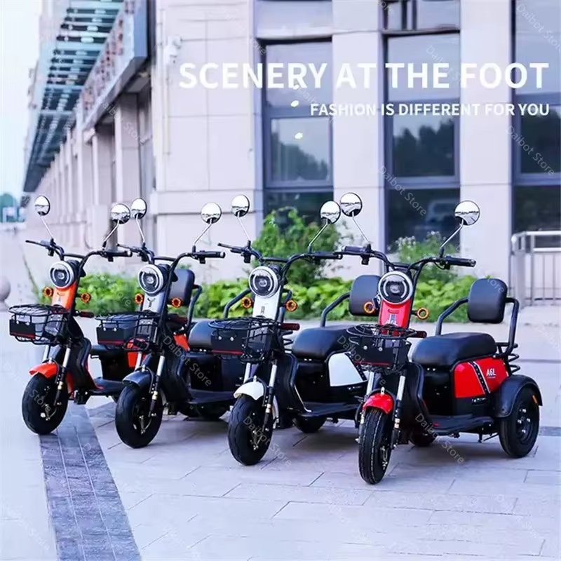 Tricycle électrique avec alarme antivol pour adultes
