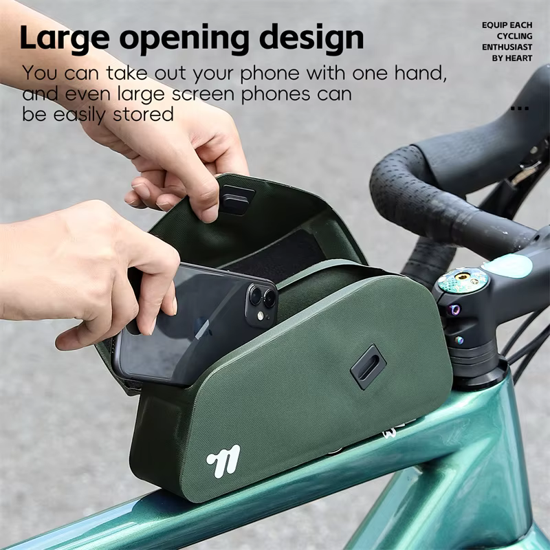 WEST BIKING – sac de Tube supérieur à couvercle magnétique pour vélo