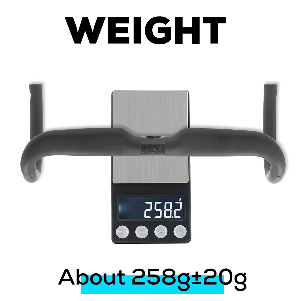 Guidon de vélo de route en carbone 260g Aero Comfort