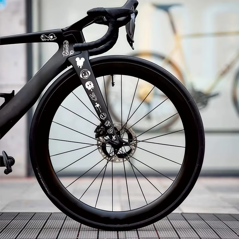 Autocollants de vélo graffiti dessin animé pour tube supérieur de cadre