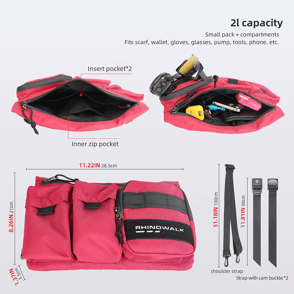 Sacoche de guidon de vélo Rhinowalk 2L grande capacité