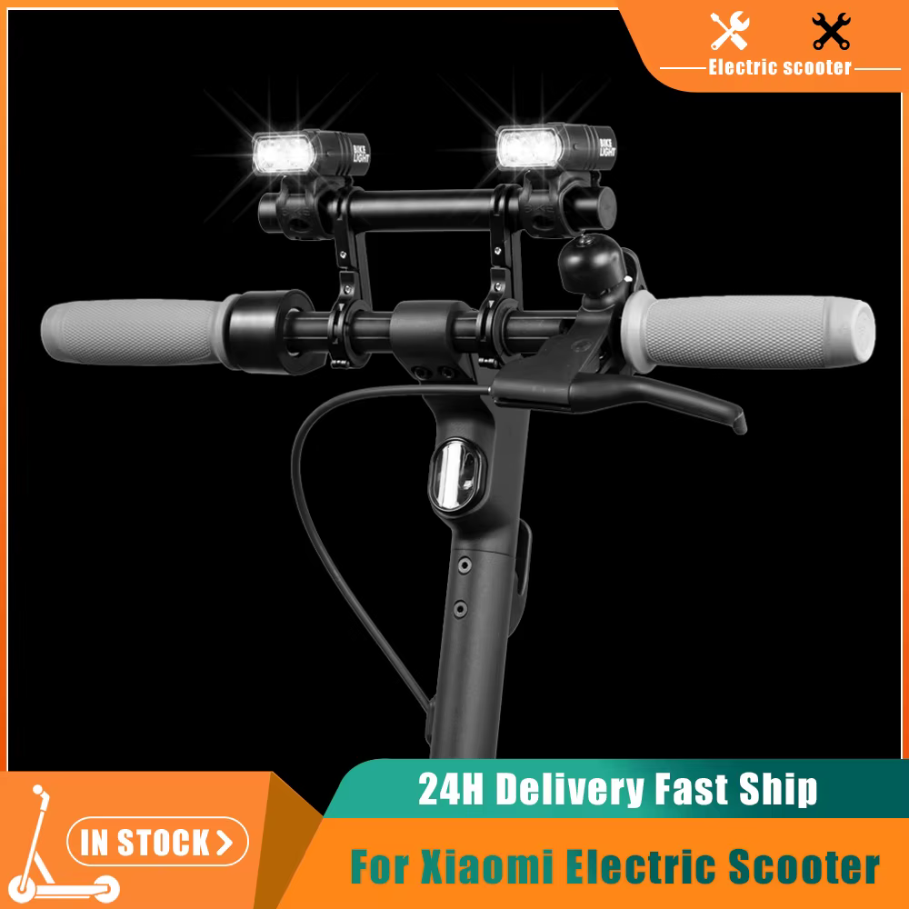 Lampe de Trottinette Électrique T6 LED Avant Rechargeable USB pour Xiaomi M365 Pro MI3 Mi4 Mi5 Mi6 6Lite
