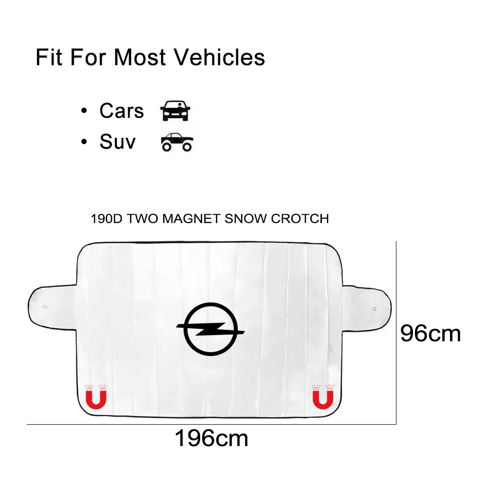 Couverture de pare-brise avant de voiture, accessoires automobiles, pare-soleil, Opel Corsa C D Astra H J G K Insignia Vectra C B Meriva a Zafira Tigra