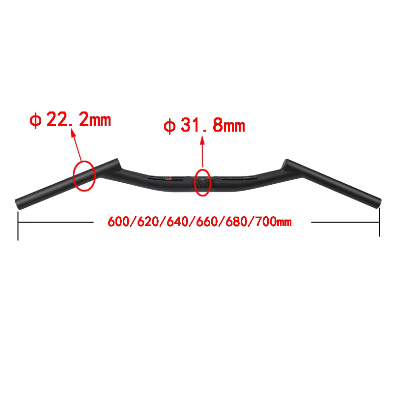 ZNIINO – guidon de vélo de montagne entièrement en fibre de carbone