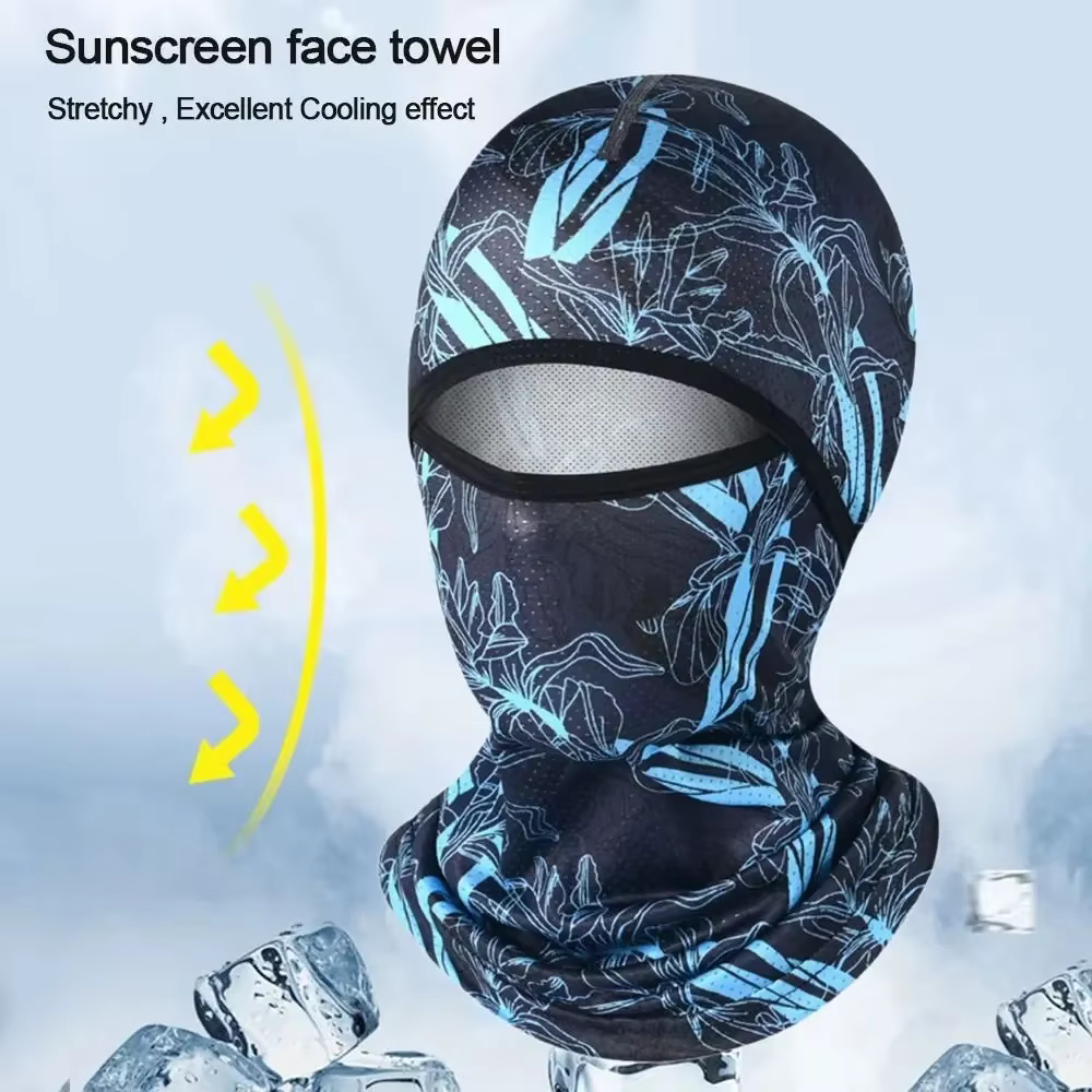 Cagoule d'été fraîche en soie glacée