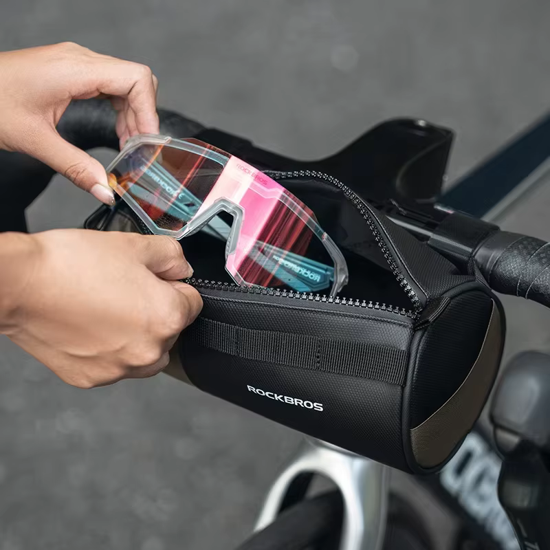 Sac de guidon de vélo, sac à bandoulière réfléchissant portable pour le cyclisme