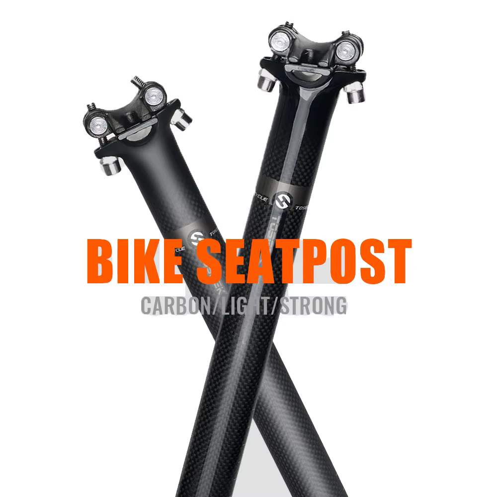 TOSEEK - Tige de selle de vélo en carbone