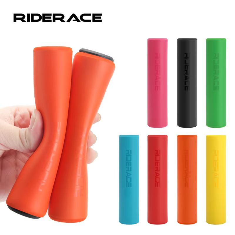 Poignées de vélo en Silicone éponge souple pour vtt VTT housse de guidon anti-dérapant absorbant les chocs Scooter poignée de cyclisme sur route