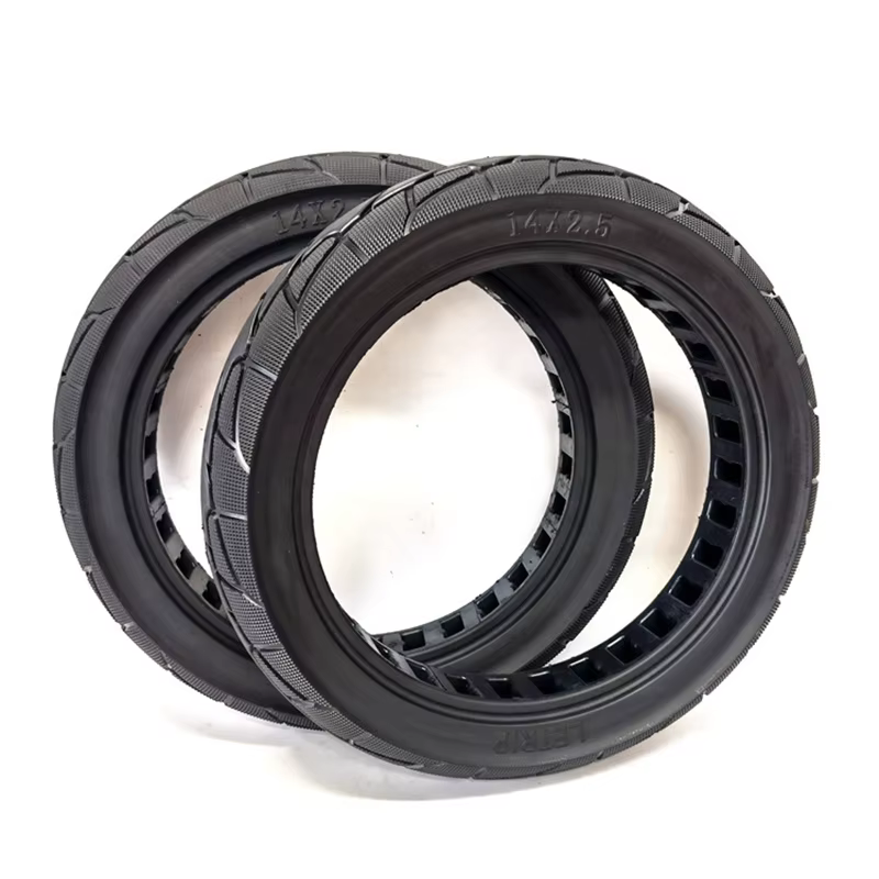 14 pouces 14x2.50 Ebike pneu solide pour vélo électrique remplacement pneus en caoutchouc accessoires