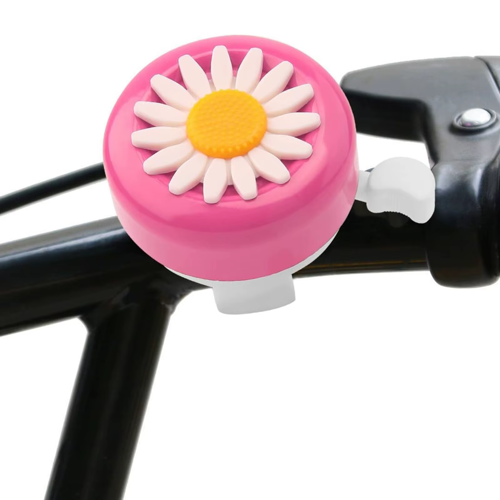 Cloche de vélo à fleur rose/rouge/bleu