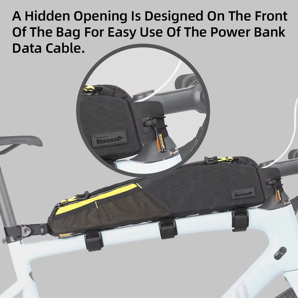 Rhinowalk 1.2L/2.1L sac de Tube supérieur avant de vélo résistant à l'eau pour bagages