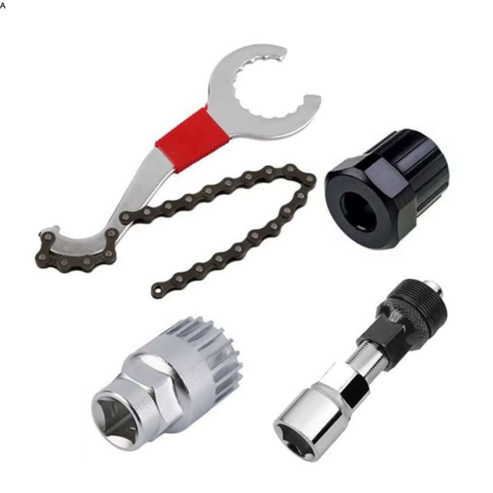 Ensemble d'outils de mécanicien de vélo pour le support inférieur et la retrait de la roue libre