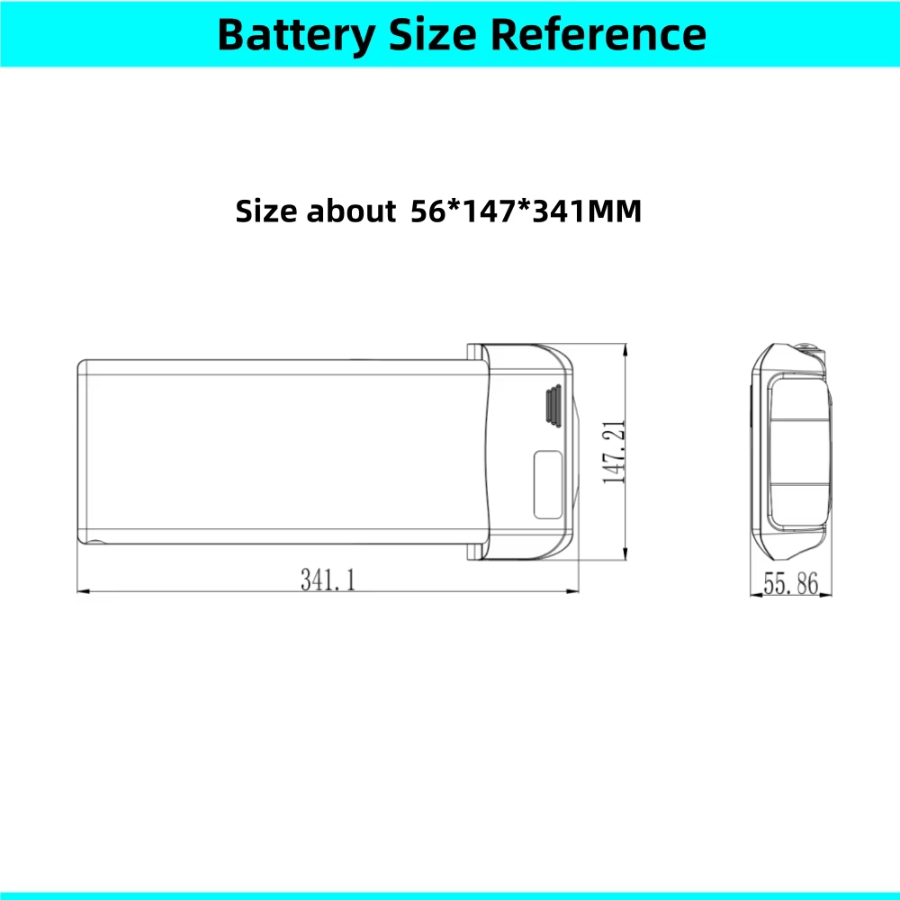 Batterie arrière T1 pour vélo de ville
