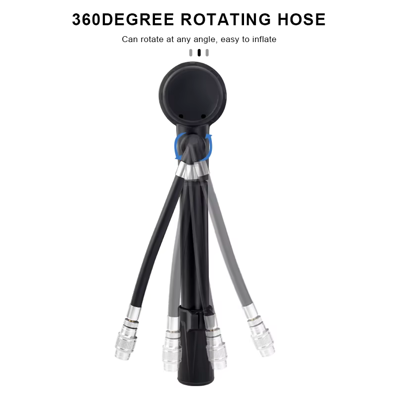 Pompe de choc de vélo 300PSI pression avec jauge