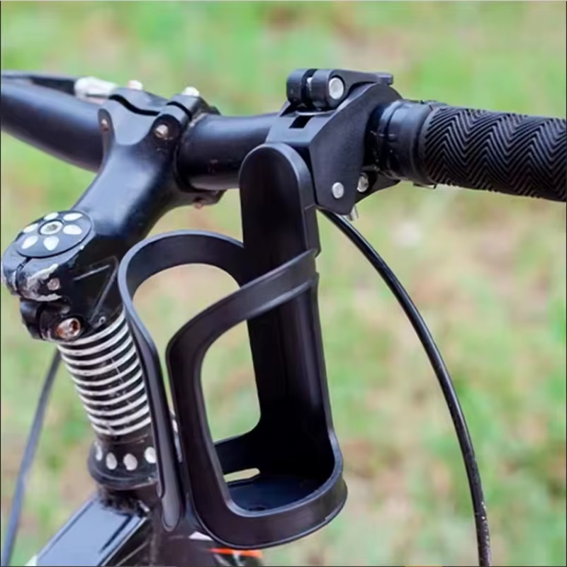 Porte-bouteille d'eau réglable pour poussette - 360 ° Cage de vélo rotative pour accessoires
