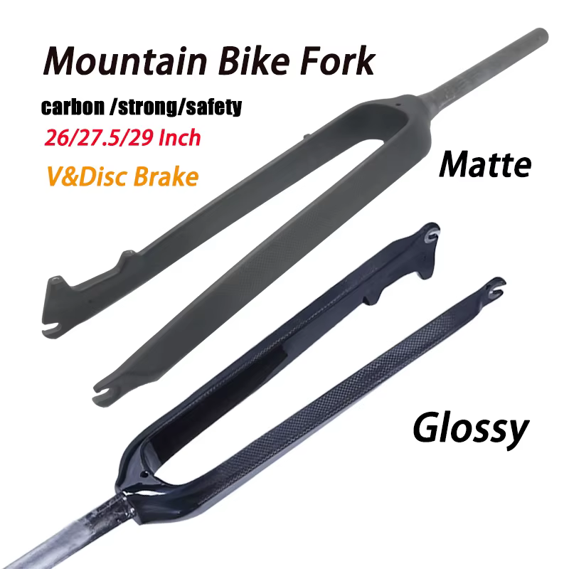Nouvelle fourche de vélo en fibre de carbone 3K 26/27