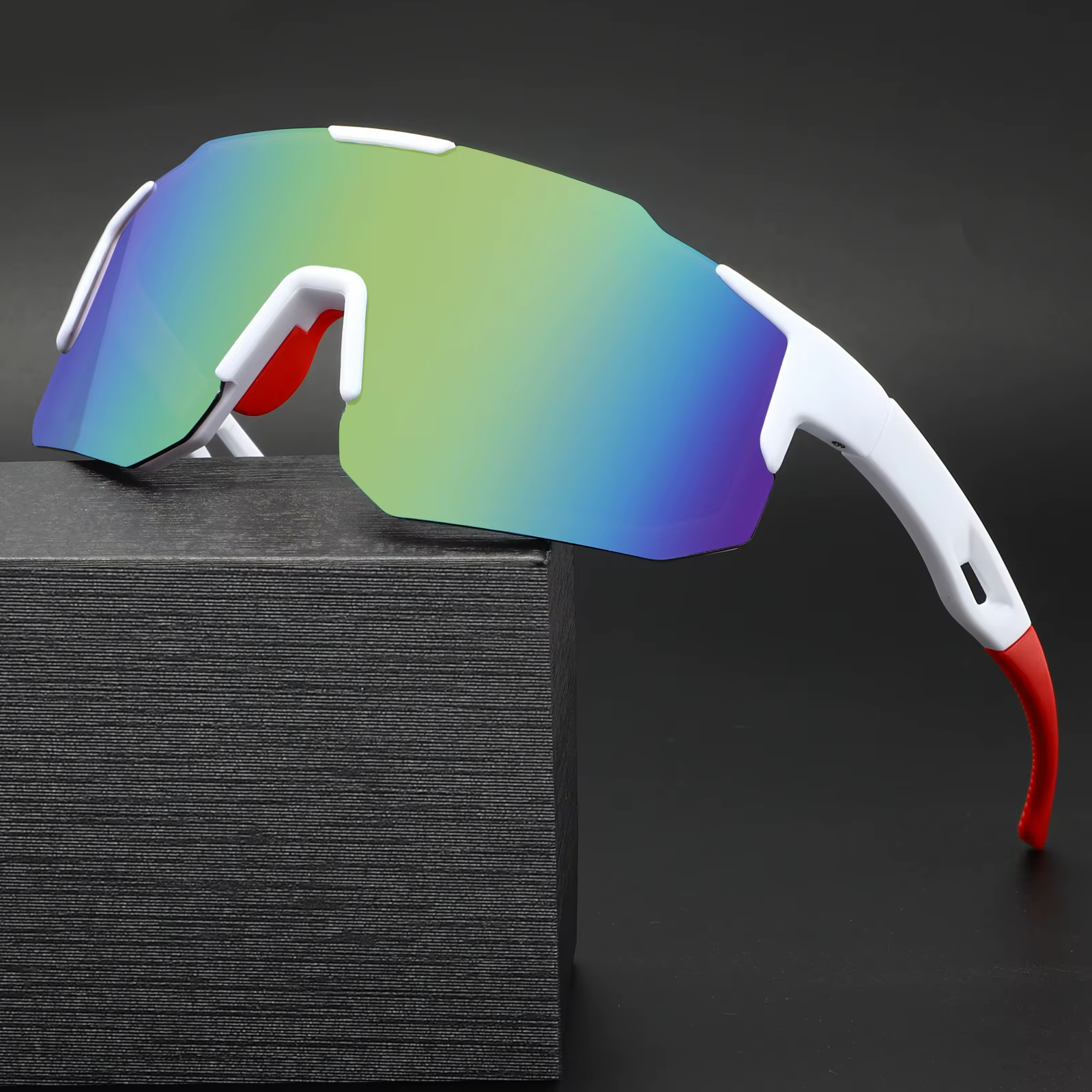 Sans monture UV400 cyclisme lunettes de soleil sport course