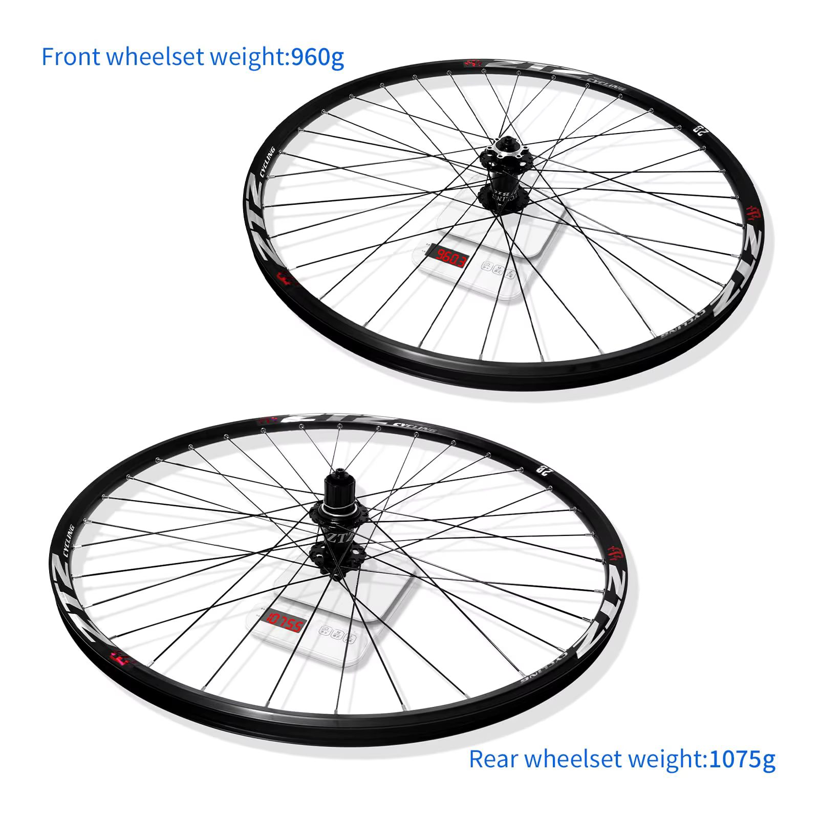Paire de roues de vélo de montagne
