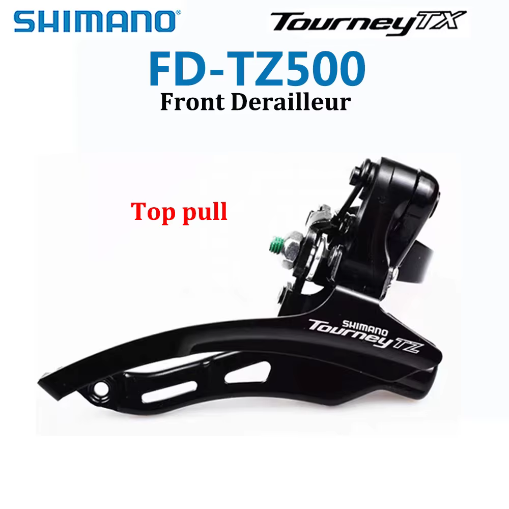 Shimano Tourney TZ FD TZ500 dérailleur avant de vélo FD-TZ500 support de bande de serrage 31.8mm 3x6/7 vitesse partie