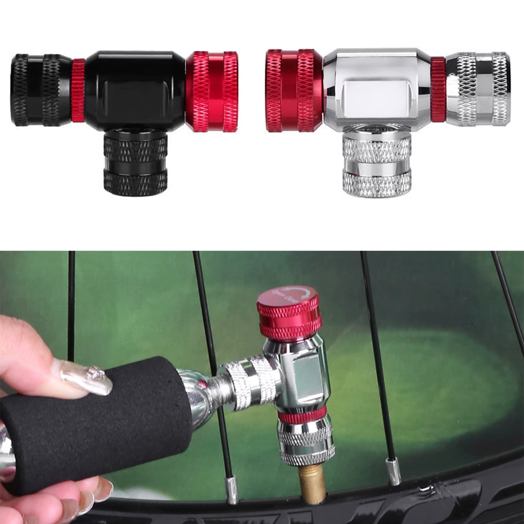 Mini pompe à Air de vélo de gonfleur de CO2 de cyclisme en plein Air