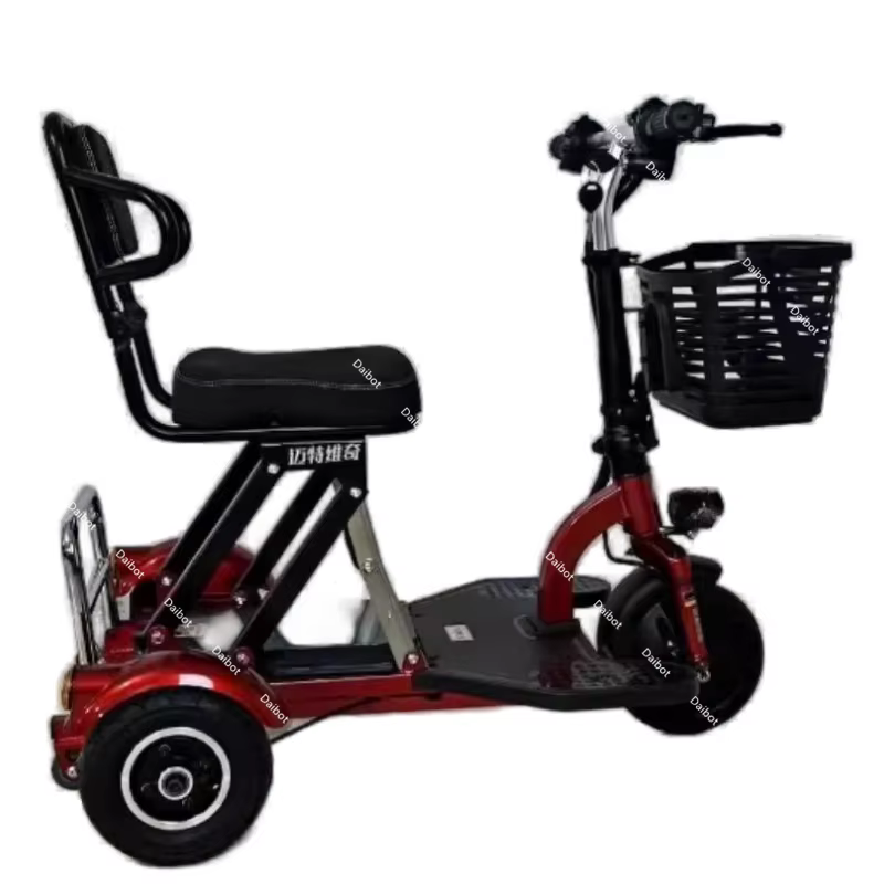 Tricycle électrique petit Mini Scooter pliant pour personnes âgées 300W 48V 3 roues