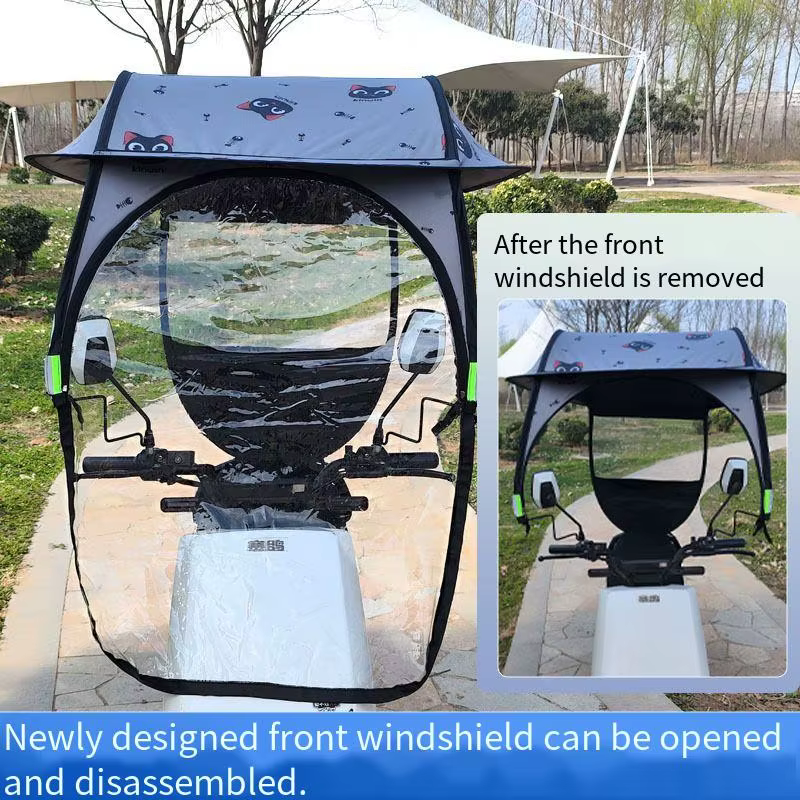 Pare-soleil universel coupe-vent et imperméable pour vélo électrique