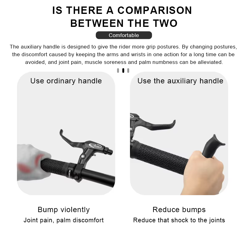 Poignées de guidon de vélo ergonomiques ultralégères