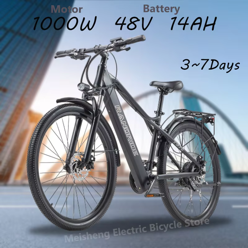 Ebike 2025 RANDRIDE YG70 1000W moteur 48V 14Ah batterie 27.5*2.1 pouces pneu 27.5