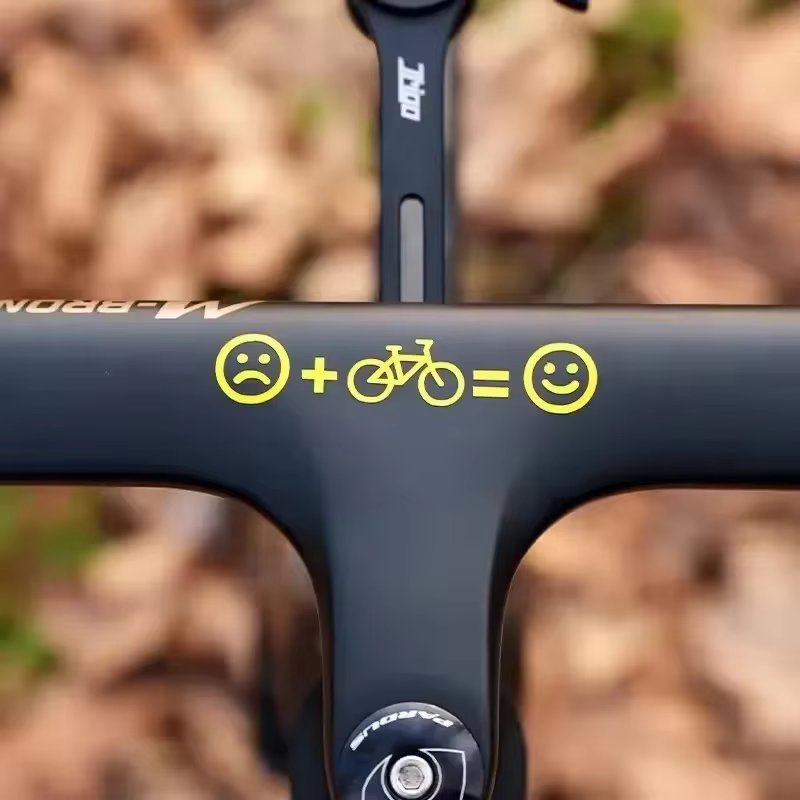 1 ensemble d'autocollants personnalisés pour vélo