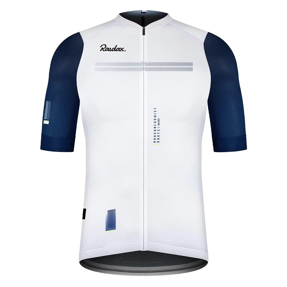 Raudax-Maillot de cyclisme pour jeunes, à manches courtes, à séchage rapide