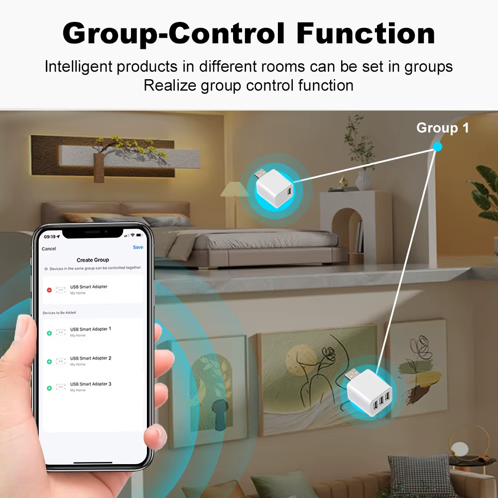 Adaptateur intelligent WiFi/Zigbee Micro USB, commutateur 5V Mini 1 2 3 USB, adaptateur d'alimentation, contrôle intelligent via Alexa, Google Home, Yandex Alice