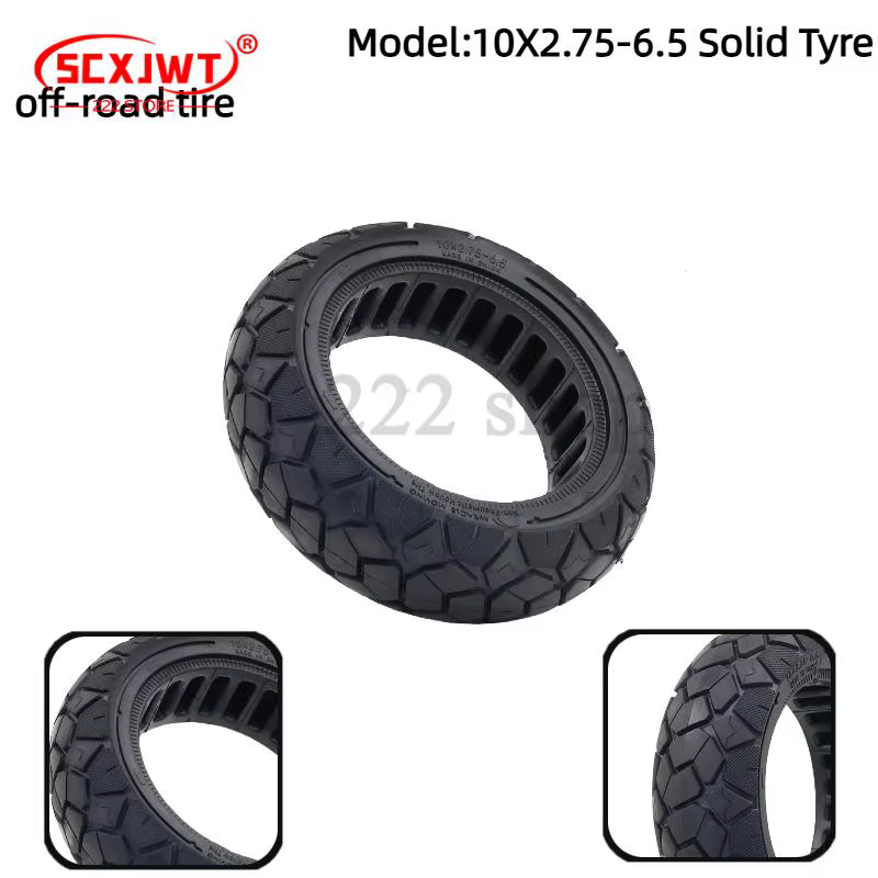 Nouveau pneu solide tout-terrain 10X2.75-6.5 pour trottinette
