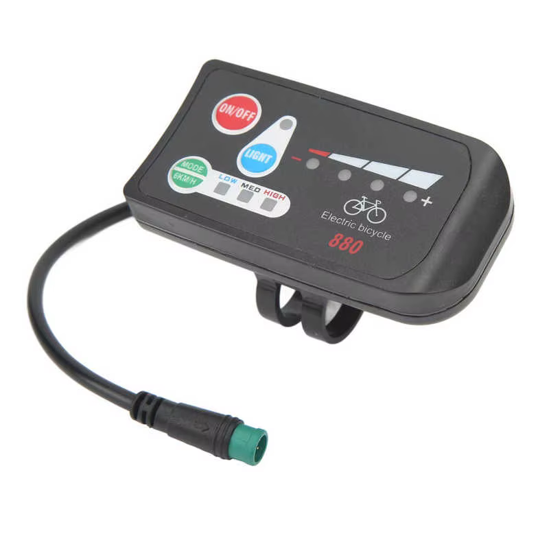 Affichage de la batterie électrique avec connecteur étanche