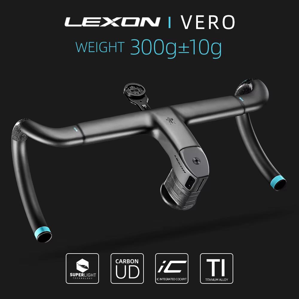 LEXON VERO guidon de vélo de route entièrement en carbone câble intérieur complet