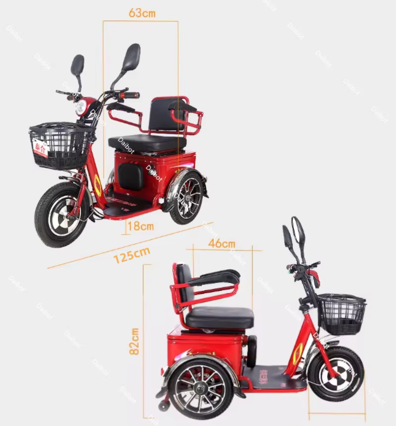 Scooter électrique à 3 roues 350W 48V
