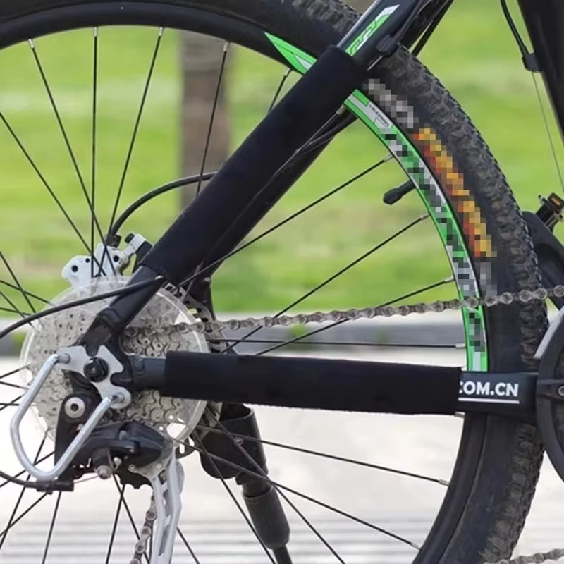 Protecteur de chaîne de vélo (2 pièces) – Protection de cadre pour VTT et vélos – Accessoires de cyclisme