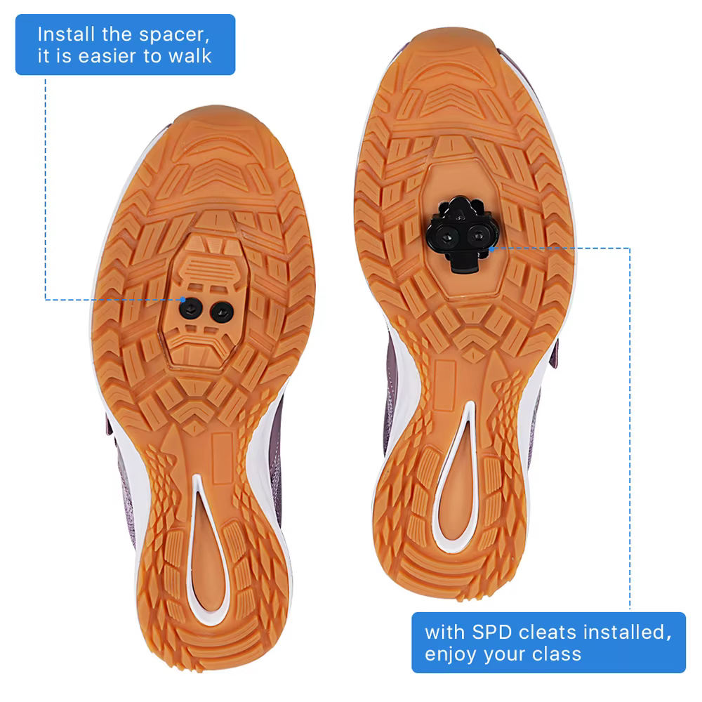 Chaussures de cyclisme dynamiques de fitness d'intérieur pour femmes