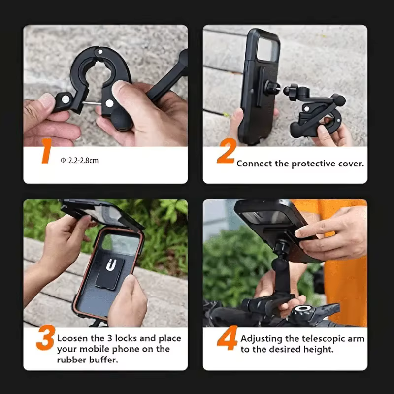 Support de téléphone portable pour moto et vélo