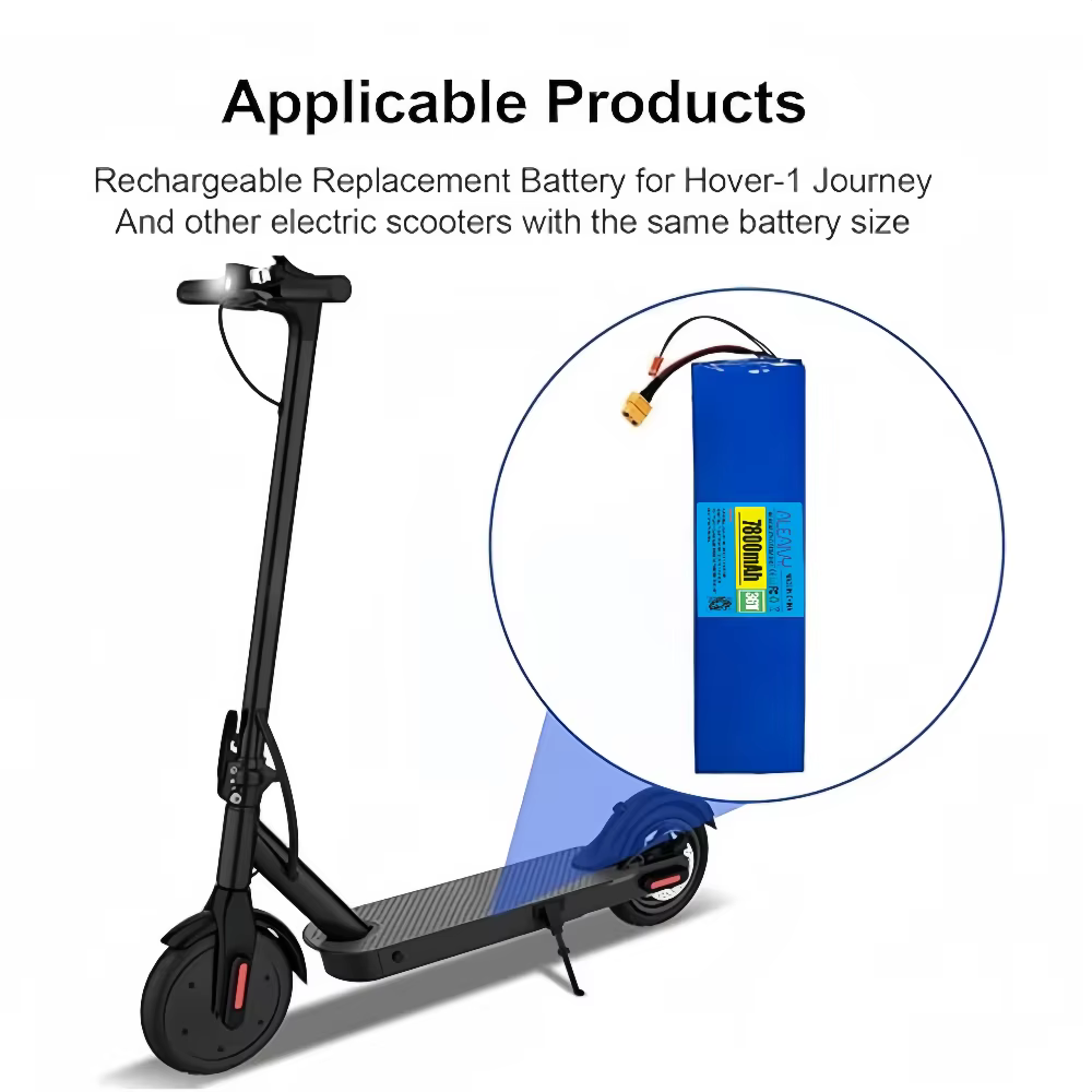 Batterie de Scooter électrique 36V 7.8Ah 10S3P 7800mah 250W-500W 42V