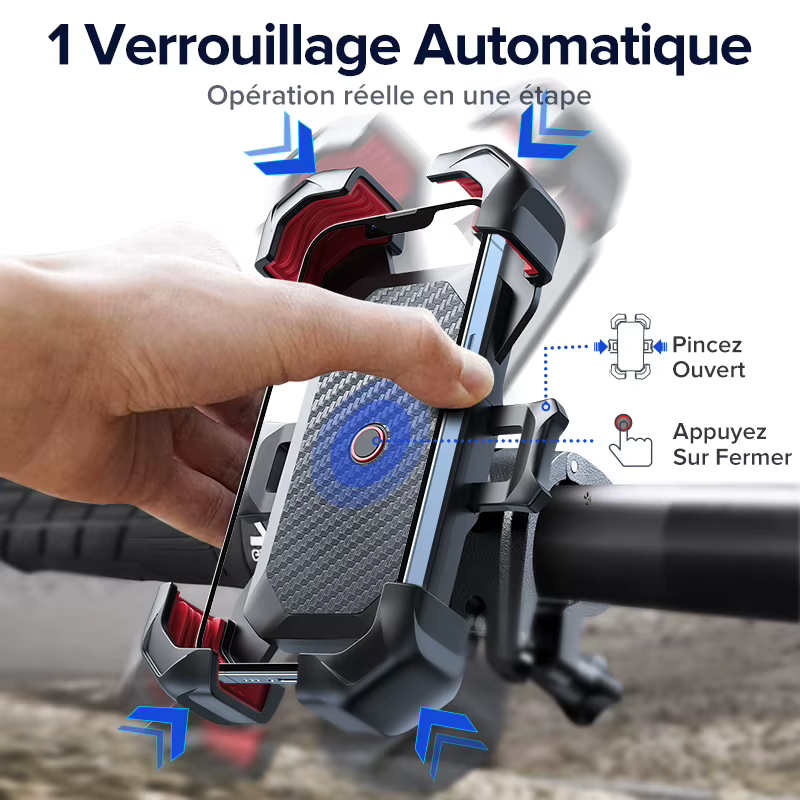 Joyroom-Support de téléphone portable antichoc pour vélo et moto